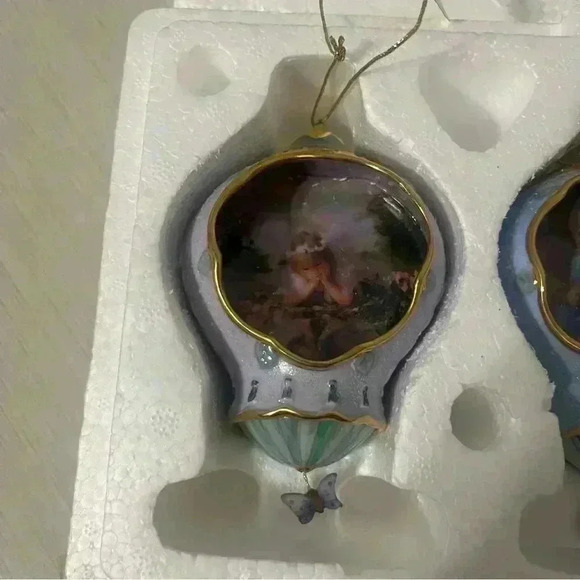 2000 Bradford Exchange Heirloom Porcelain Ornament Lisa Jane’s Enchanted Garden - Picture 3 of 10